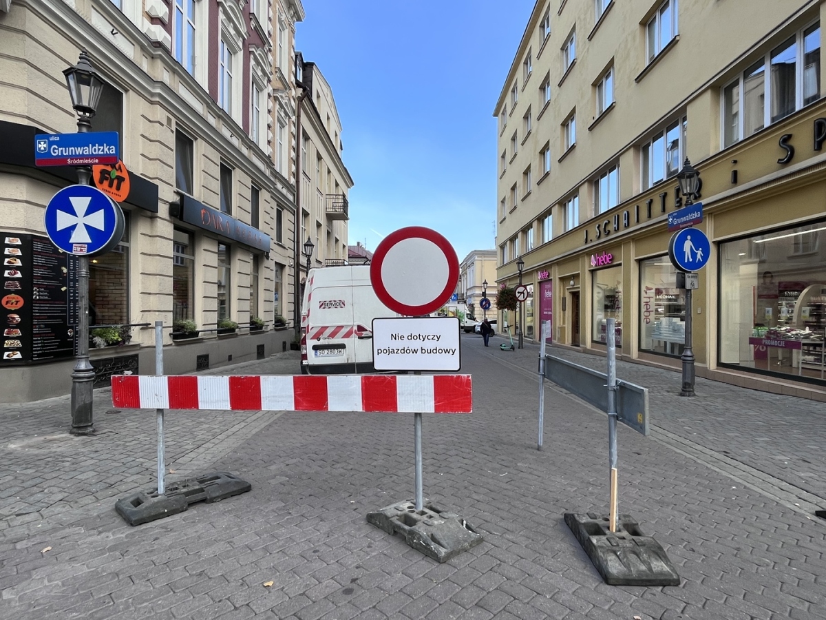 Przebudowa ul. Grunwaldzkiej [październik 2023]